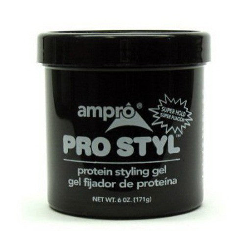 Ampro Pro-Styl Protein Hair Gel, Super Hold - 6 Oz